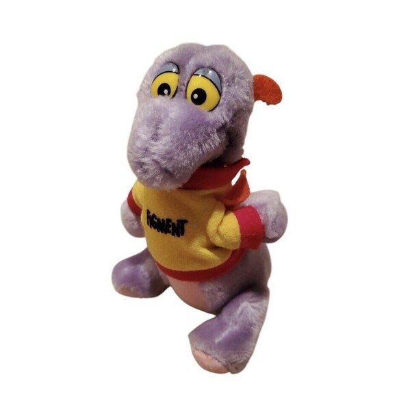 Epcot Disneyland Figment Plush 7" Purple Dragon Walt Disney World Vintage 1982 - Picture 4 of 11